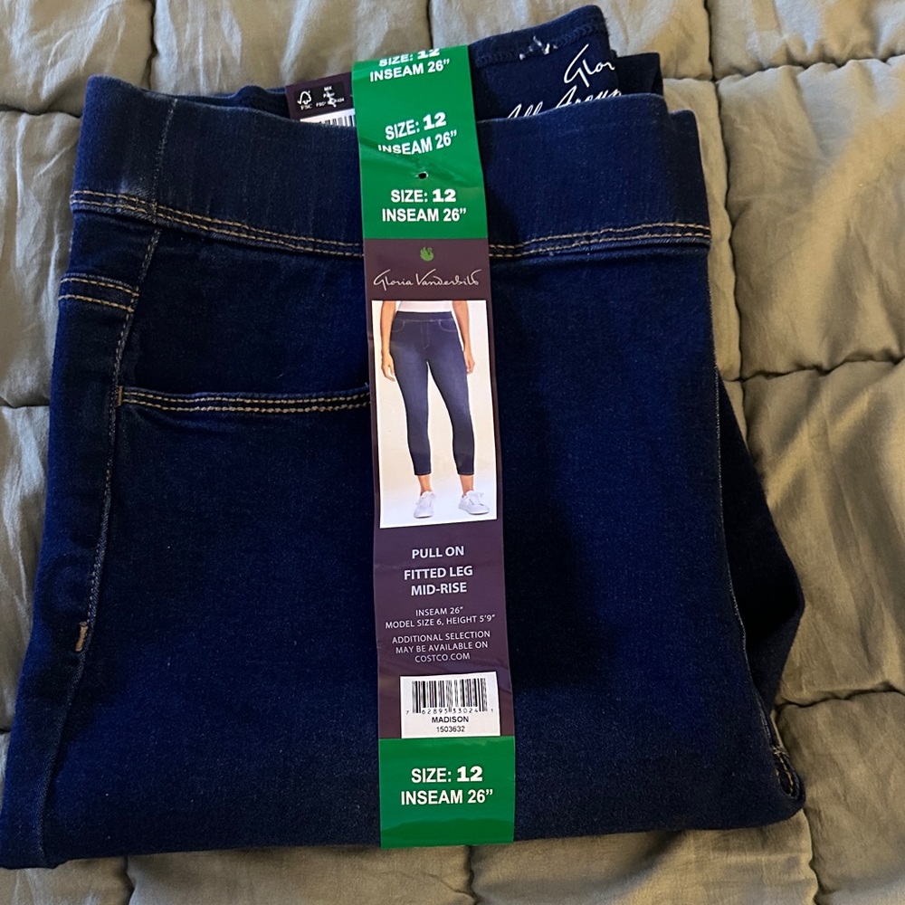 Gloria Vanderbilt Women's Skinny Jeans - Deep Blue